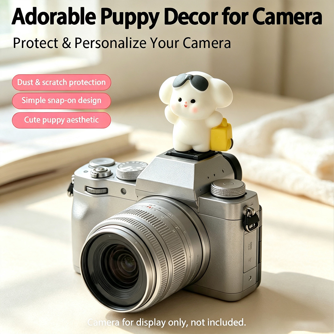 Cute 3D Puppy Camera Hot Shoe  - đánh giá và giá Canon Camera Eos R50